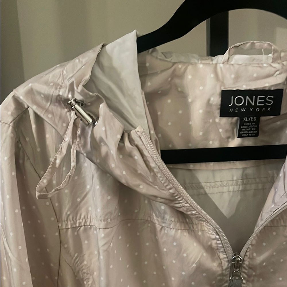 Jones New York Women's Light Tan Polka Dot Jacket- SZ XL- NWOT - Picture 5 of 10